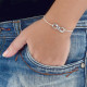 Sterling Silver Engraved Infinity Bracelet/Anklet