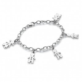 Sterling Silver Engraved Mothers Day Bracelet/Anklet