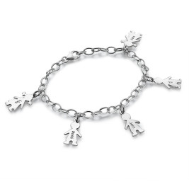 Sterling Silver Engraved Mothers Day Bracelet/Anklet