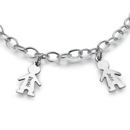 Sterling Silver Engraved Mothers Day Bracelet/Anklet