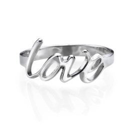 Sterling Silver Love Ring	