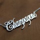 Unique Name Necklace Sterling Silver