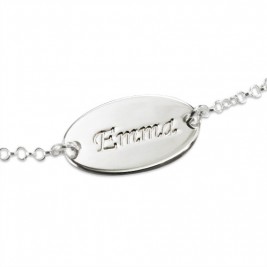 Sterling Silver Personalised Baby Bracelets/Anklet