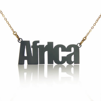 Acrylic Name Necklace Swis721 BIKCn BT Font Necklace