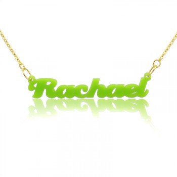 Custom Colorful Acrylic Name Necklace