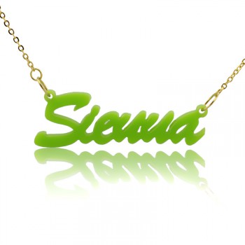 Personalised Acrylic Necklace with Name