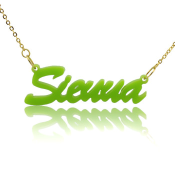 Personalised Acrylic Necklace with Name