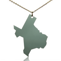 Acrylic Texas State Necklace America Map Necklace