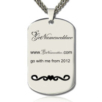 Logo and Brand Design Dog Tag Necklace