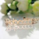 18ct Rose Gold Plated Rebecca Style Name Necklace