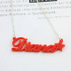 Acrylic Carrie Name Necklace with A Star