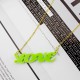 Colorful Cute Acrylic Name Necklace for Girls