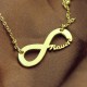 Solid Gold 18ct Infinity Name Necklace