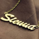 18ct Gold Plated Sienna Style Name Necklace