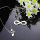 Solid White Gold 18ct Infinity Name Necklace