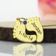 Birthstone Memory Baby Feet Charms with Date  Name 18ct Gold Plated