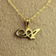 18ct Gold Plated Christina Applegate Initial Necklace