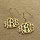 18ct Solid Gold Personalised Monogram Earring