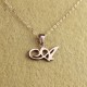 Personalised Madonna Style Initial Necklace 18ct Solid Rose Gold