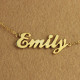 Cursive Script Name Necklace 18ct Solid Gold