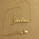 Solid Gold 18ct Julia Style Name Necklace