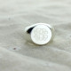 Signet Ring Sterling Silver Engraved Monogram