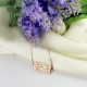 Personal Rose Gold Plated 925 Silver 3 Initials Monogram Bracelet/Anklet