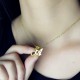 18ct Gold Plated Christina Applegate Initial Necklace