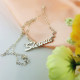 Sterling Silver Sienna Style Name Necklace