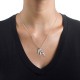 Vertical Name Necklace in Sterling Silver	
