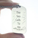 Man's Dog Tag Ocean Theme Name Necklace