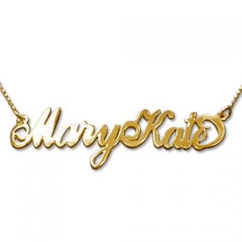 2 Capital Letters 18ct Gold Name Necklace	