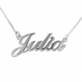 Small Personalised Classic Name Necklace In Silver/Gold/Rose Gold