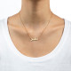 Small 18ct Gold-Plated Silver Classic Name Necklace