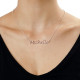 Silver Handwritten Name Necklace	