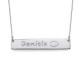 Silver Bar Necklace with Icons	