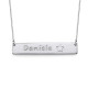 Silver Bar Necklace with Icons	