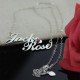 Personalised Nameplate Necklace Double Name Sterling Silver