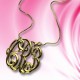 Celebrity Cube Premium Monogram Necklace Gifts 18ct Gold Plated