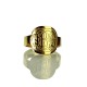 Engraved Designs Monogram Ring 18ct Gold Plated