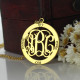 Family Monogram Name Necklace In 18ct Gold Plated