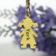 Personalised Baby Girl Pendant Necklace With Name Gold Plated Silver