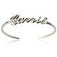 Personalised Sterling Silver Name Bangle Bracelet