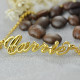 Custom Women's Name Bracelet 18ct Gold Plated