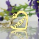 Mothers Heart Necklace With Birthstone 18ct Gold Plated