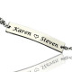 Engraved Name Bar Bracelet For Her Sterling Silver