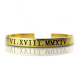 Personalised Roman Numeral Bracelet 18ct Gold Plated