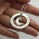 I Love You To The Moon and Back Moon  Start Charm Pendant