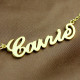 Personalised Carrie Name Necklace Solid Gold 18ct