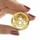 Family Monogram Name Necklace In 18ct Gold Plated